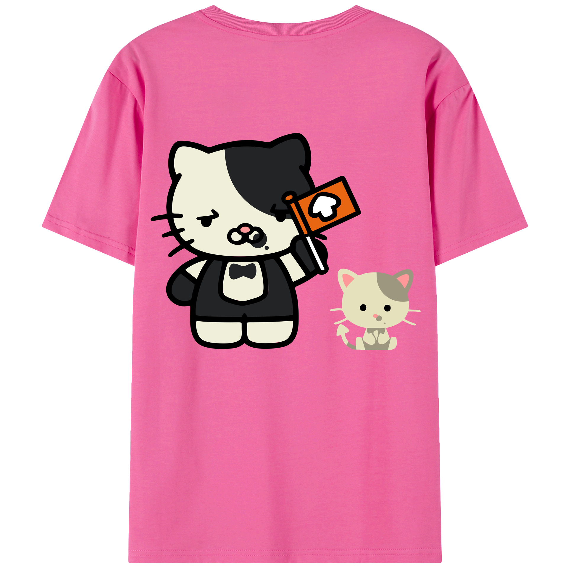 （画像用） Hello Kitty ハローキティ レディース半袖Tシャツ(バックプリント)